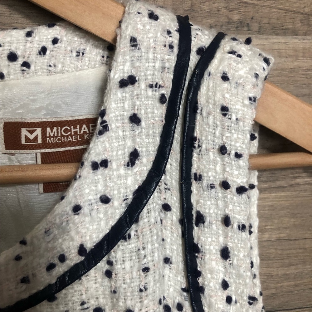 Micheal Kors Classic Sleeveless Tweed Dress Size 12 - Picture 5 of 13